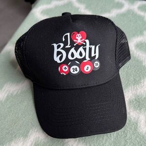 Black Cotton Mesh Trucker Hat casino theme funny graphic design